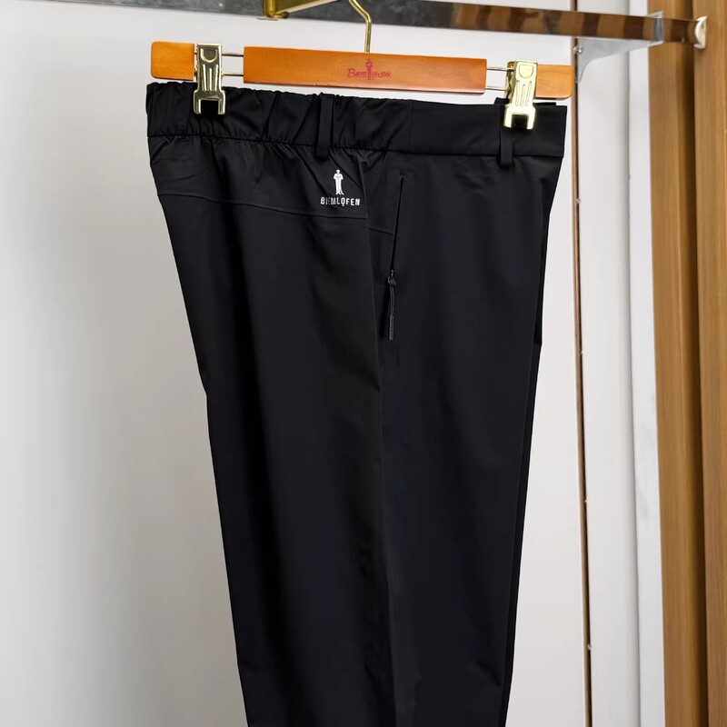 Biyinlefen Men's Summer Pants, Men's Elastic Waistband, Loose Fit, Thin, Waterproof Casual Pants, Golf