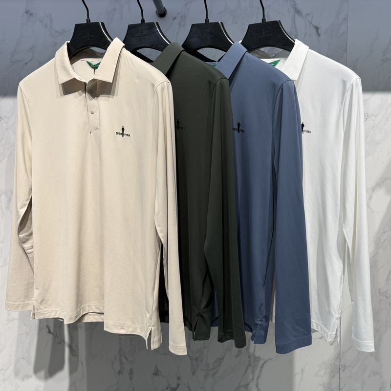 Biyinlefen Men's Autumn Long-Sleeved Lapel Polo Shirt, Sporty Style, Business Casual, Dry and Breathable T-Shirt Biyinlefen Men's Autumn Long-Sleeved Lapel Polo Shirt, Sporty Style, Business Casual, Dry and Breathable T-Shirt
