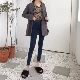 Hàn Quốc chic gió thời trang đính cườm mỏng chân bút chì Quần mỏng co giãn cộng với quần jean cashmere chín mỏng quần dài