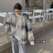 Retro sweater coat cardigan female spring and autumn wild 2021 new niche loose lazy sweater women
