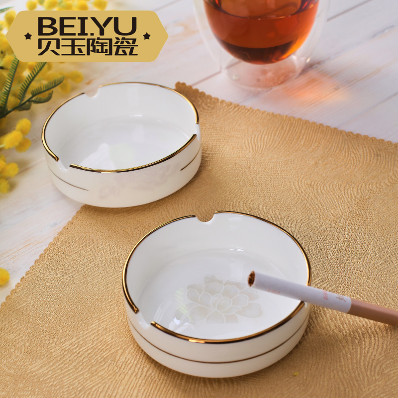 BeiYu European ceramic toothpick box, toothpick toothpicks extinguishers creative toothpick bucket ashtray office table ashtray