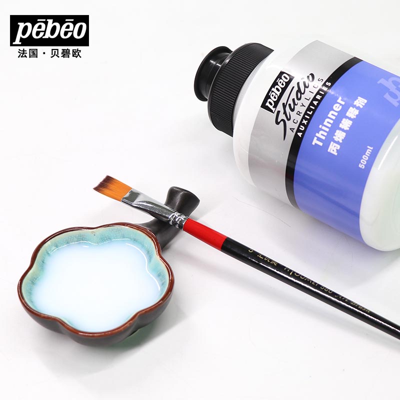 Bebisoeu 500ml Propylene Thinner Slow Dry Medium Pigments Harmonic Liquid fluid painting booster large bottled