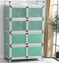 Cupboard household lockers kitchen cabinets simple cabinets stainless steel storage cabinets multifunctional lockers put dishes