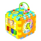 谷雨六面体儿童早教益智音乐拍拍鼓0-1岁宝宝手拍鼓婴儿玩具6个月