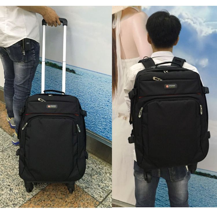 Túi đeo vai mới ba lô dung lượng lớn không thấm nước túi du lịch phổ quát có thể kéo túi hành lý trở lại - Vali du lịch vali nhựa kéo