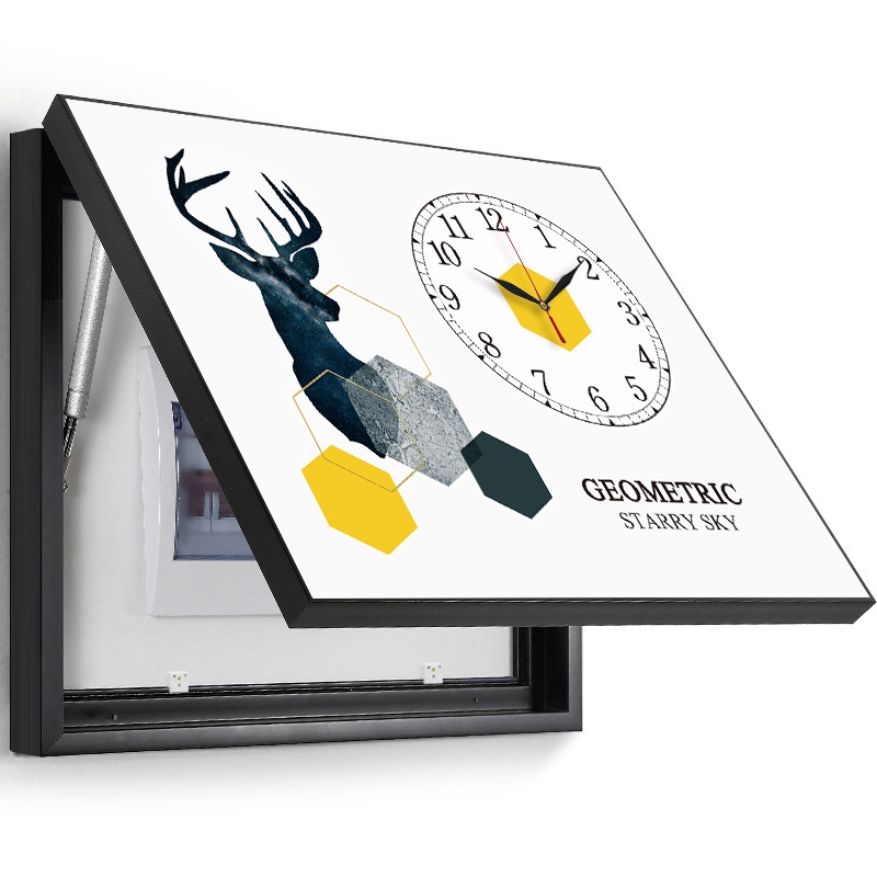 hộp Meter trang trí vẽ với đồng hồ để chặn các hộp phân phối điện hộp cửa tổng hộp công tắc treo sơn lỗ miễn bích họa Bắc Âu.