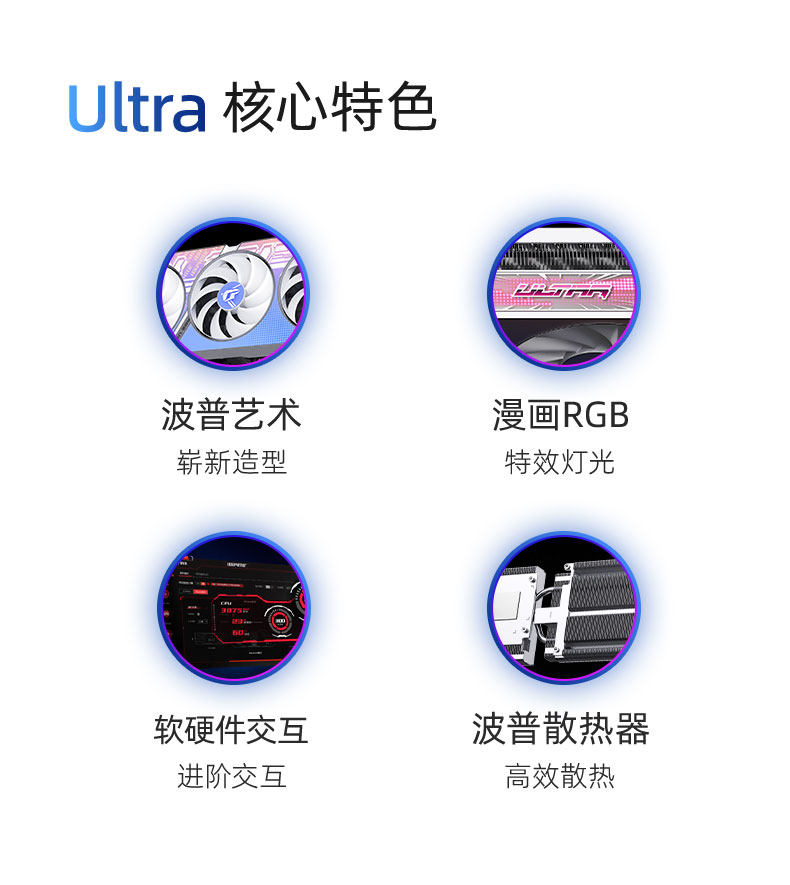 Видеокарта 七彩虹 rtx4070 super火神ultra白色4070ti 黑神话 悟空游戏显卡 Colorful