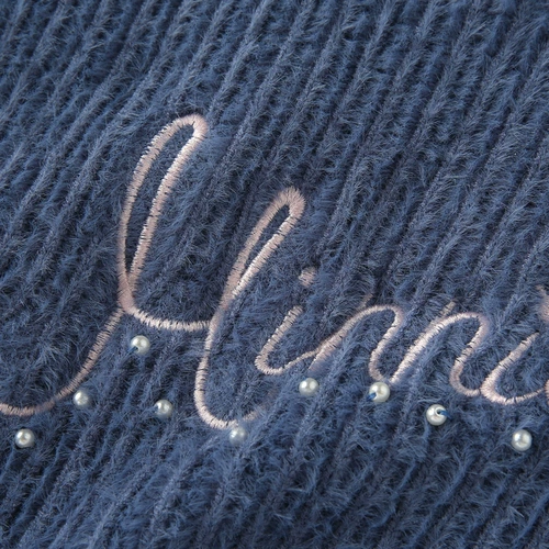 Дисней, осенний детский бархатный трикотажный модный свитер, детская одежда, высокий воротник