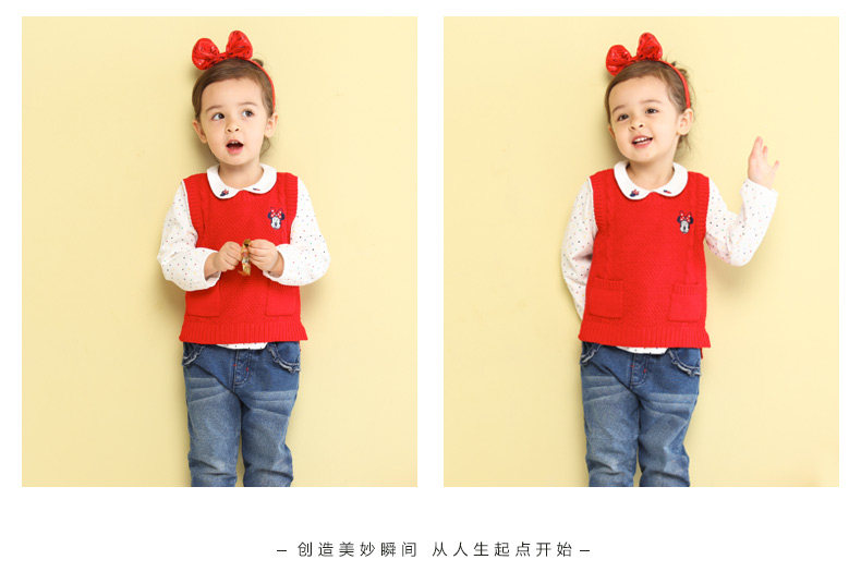 Pull fille DISNEY BABY à sans manches - Ref 2104712 Image 12