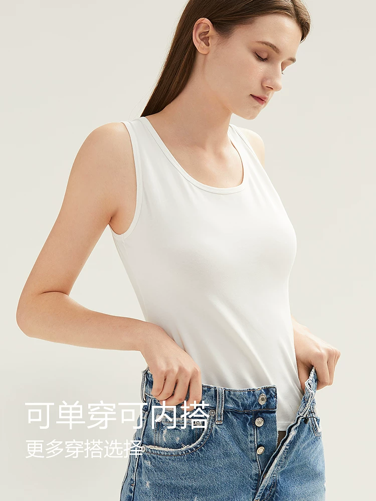 恒源祥 Cotton base thin breathable tank top sleevless, slim fit