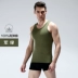 Hengyuanxiang nam mui xe mồ hôi vest bông sling thể thao dưới đáy thể dục Slim mùa hè thanh niên thủy triều áo lót nam sát nách Áo vest