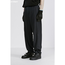 ATTEMPT SS21 ten four-piece cut worsted wool trousers