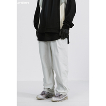 ATTEMPT SS21 structure forward straight line pinch pleated trousers
