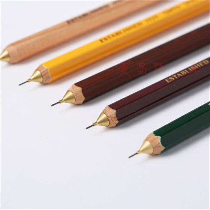 Japan OHTO Ledo APS-280E wooden shaft mechanical pencil hexagonal wooden pole 0 5 mechanical pencil hand account slender