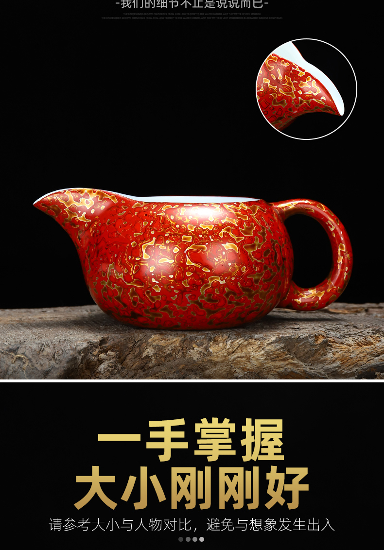 Recreation is tasted Chinese lacquer porcelain beauty tea sea 13.3 5.3 cm wide, 170 ml of tea and a cup of pure manual lacquer