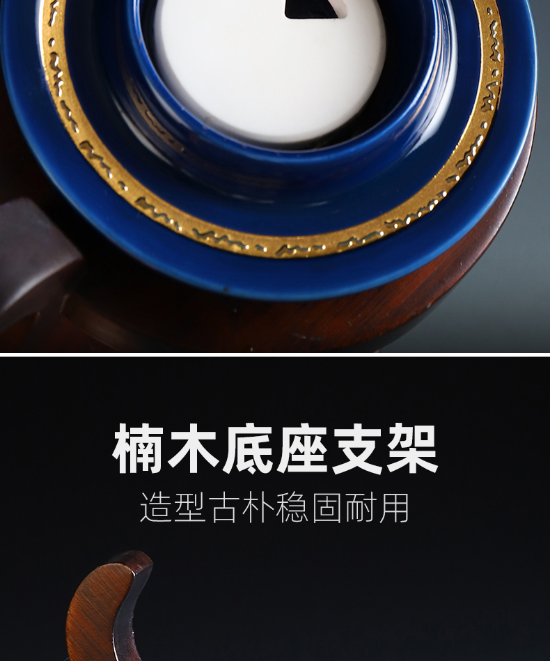 Recreational product ceramic tea set household enamel tasted silver gilding kunfu tea lazy glass tea cup tea tray automatically