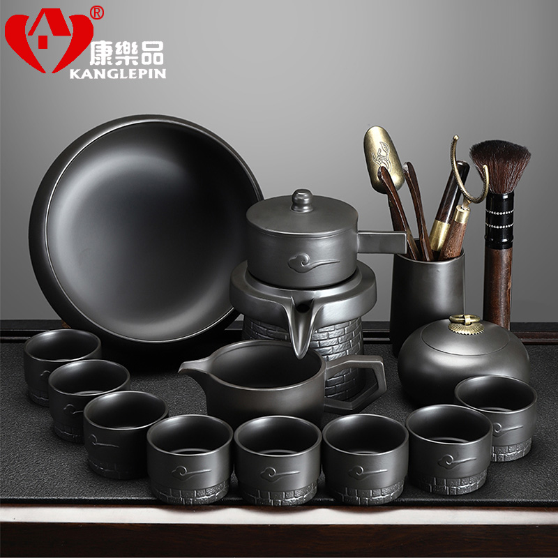 Recreational product violet arenaceous stone mill automatic tea sets a visitor office tea domestic high - end lazy - a complete set of the teapot