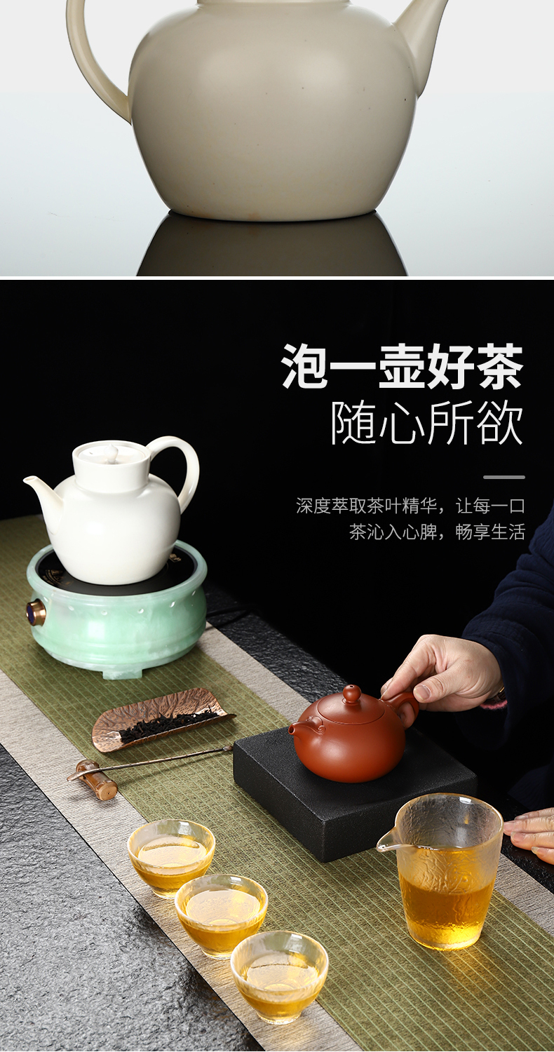 Recreational product office teapot refractory glass filter household cooking pot kettle jade electric TaoLu tea set