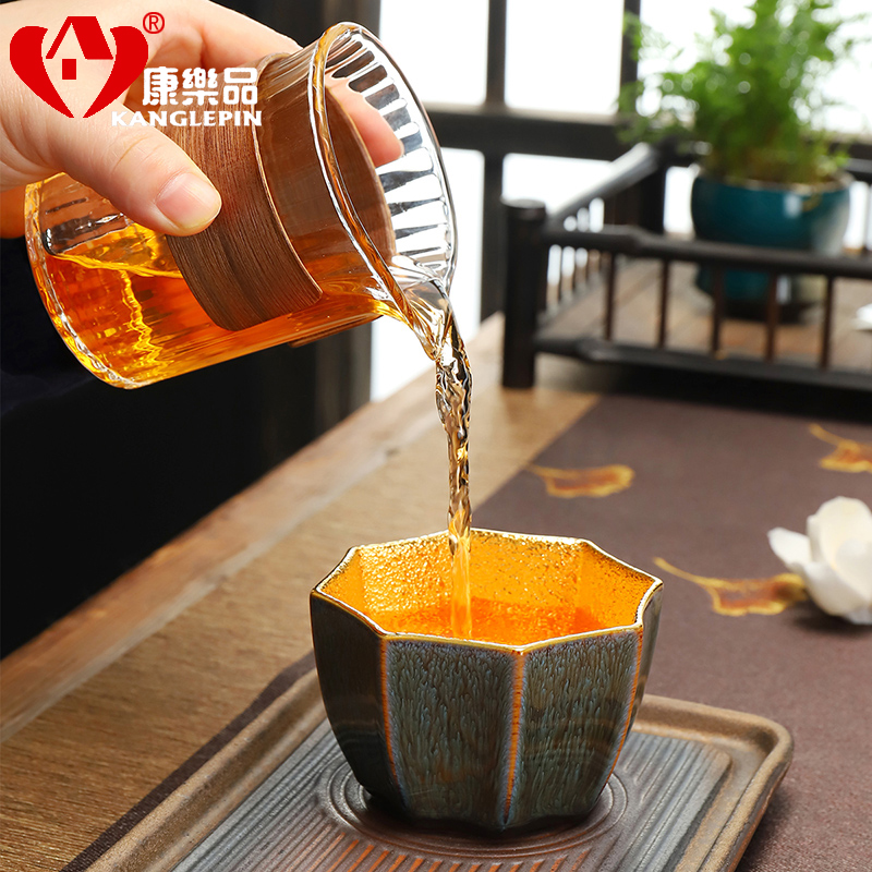 Recreation article 24 k gold 24 k gold master cup tea set built light violet arenaceous manual jingdezhen konoha tea cups