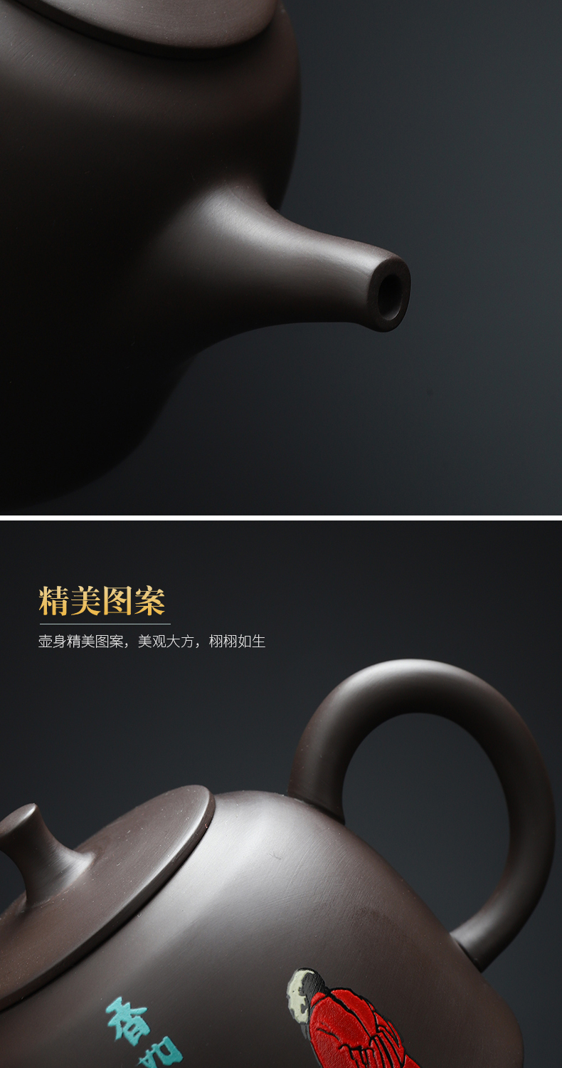 Recreation products it tea set purple clay kung fu tea tureen household contracted style same teapot