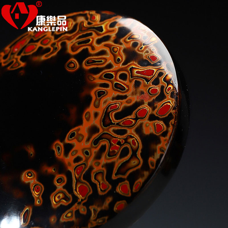 Recreational product lacquer tea set traditional Chinese lacquer manual small caddy fixings mini sealed as cans ceramic restoring ancient ways and POTS
