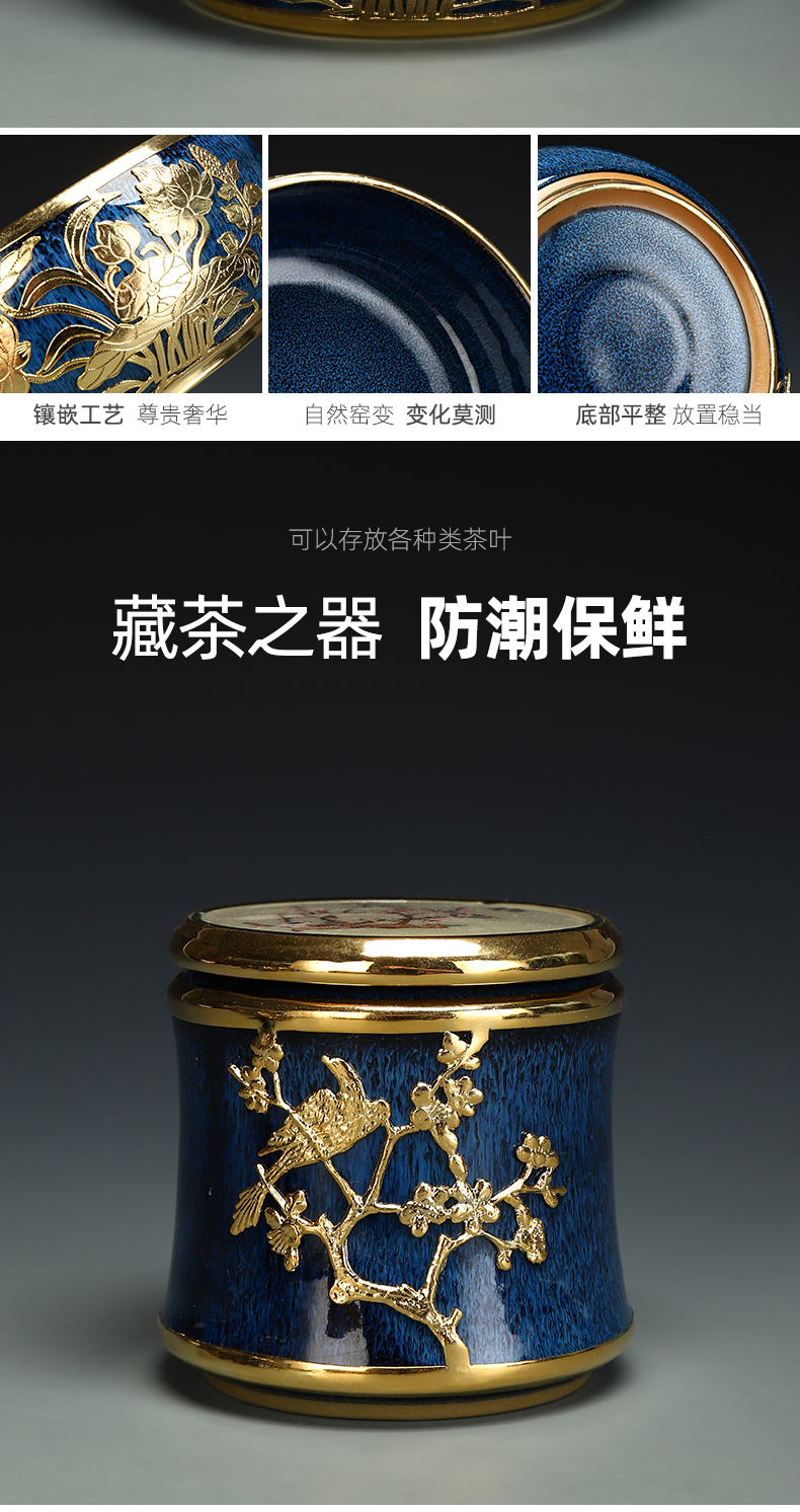 Recreational product an inset jades built lamp that kung fu tea set jingdezhen teapot home sitting room tureen tea cups