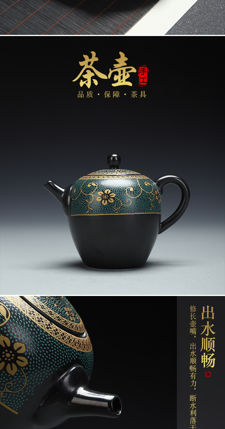 Recreation travel product blue - and - white kung fu tea set mini four cup teapot receives a pot of jingdezhen ceramic tea tray