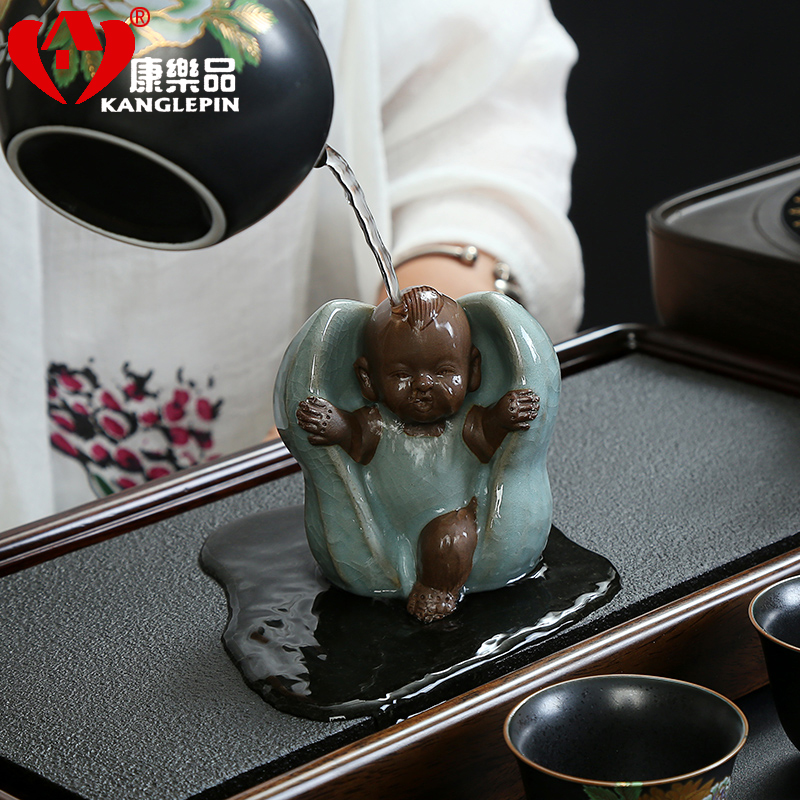 Recreation dehua ceramic peanut tea pet early birth of creative place adorn article can play kongfu tea set