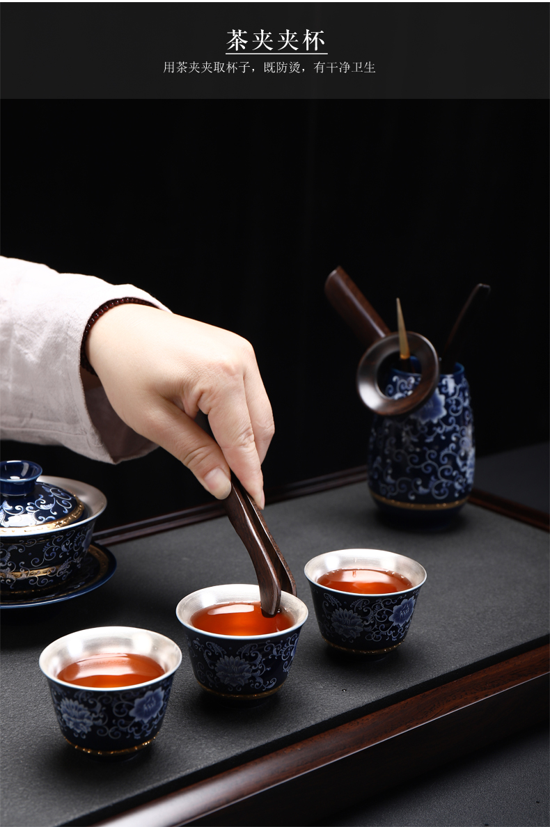 Recreational product celadon township dark floating ceramic tea set tea 6 gentleman elegant play ChaGa ChaZhen tea art combination of accessories