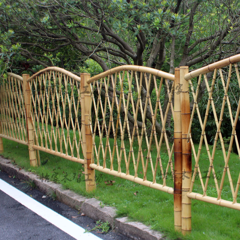 Round arch bamboo grid grid garden decoration large grid fence vegetable garden guardrail pole arched fence country fence foot