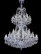 Crystal Chandelier in the Living Room of a Duplex House, Luxurious and Grand Staircase Chandelier in a Villa, European-Style Mezzanine Hotel Lobby Light