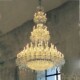 Large Chandelier in the Living Room of a Duplex Villa, Crystal Chandelier, European-Style Candle Lighting Fixtures, Long Chandelier for Clubhouse Stairs