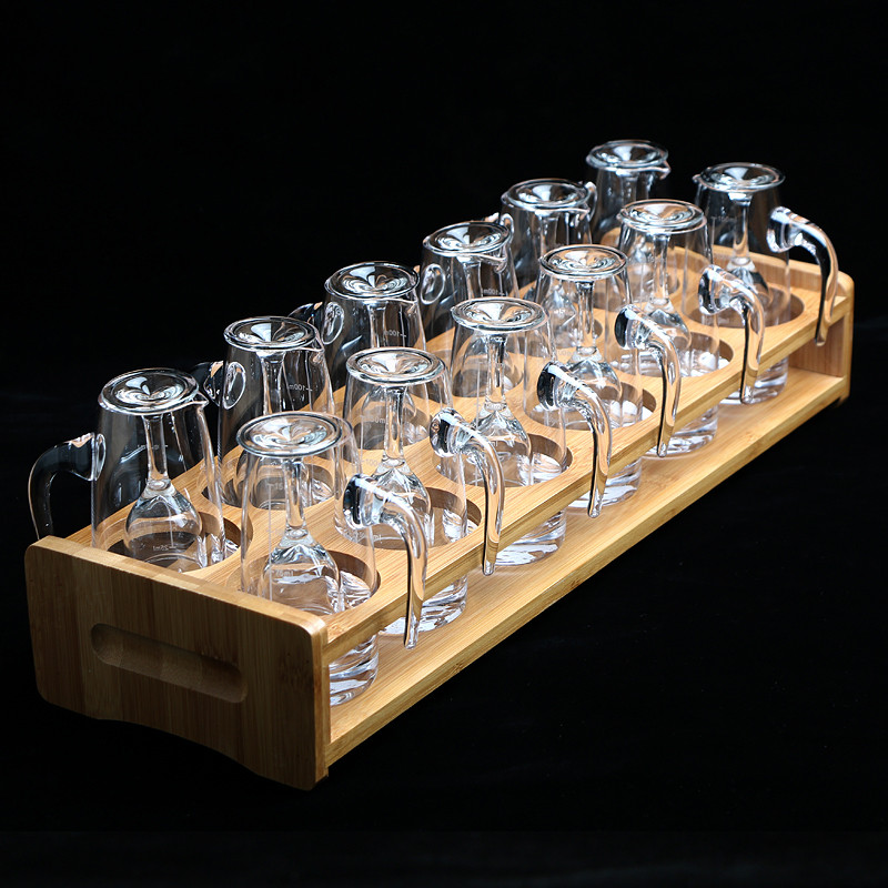 White Wine Cup One Pot of crystal glass High foot cup Small wine Riner Cup Home Spirits Wine Distributor Wine With set cover