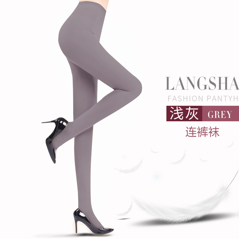 Longsa vớ jumpsuits thậm chí cơ thịt màu xà cạp dài phụ nữ pantyhose mùa xuân và mùa thu mùa đông vớ chân trần vừa đen dày.