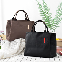 Original Japanese bento bag Canvas lunch box bag thickened insulation bag Mommy bag female bag tote bag large capacity