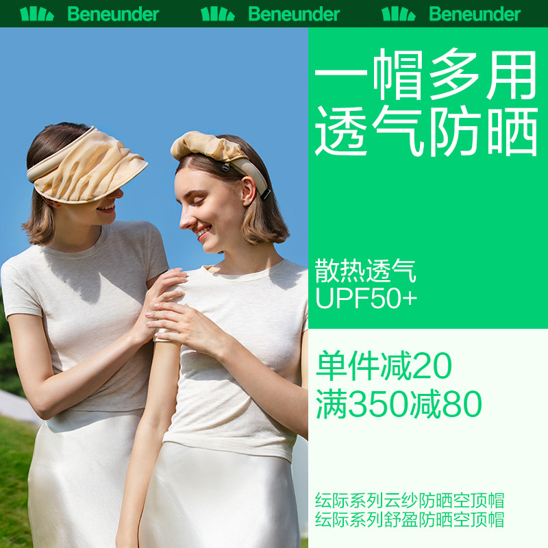 Banana Lower Cloud Yarn Shells Cap Woman Anti UV Detachable Large Cap Peak Summer Sun Hat Dual-use Outdoor Leisure 100 lap