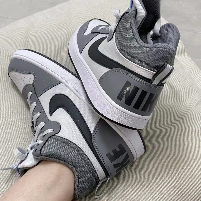 Nike Court Borough Mid Women's Retro Mid-Top Sports Sneakers 839977-009 Nike Court Borough Mid Women's Retro Mid-Top Sports Sneakers 839977-009