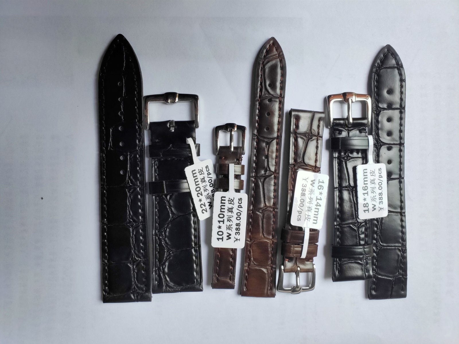 First layer calfskin strap Belt coated strap Leather soft wear-resistant thin belt Watch amateur