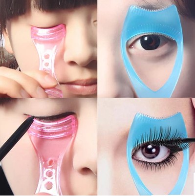 Makeup brush, eyelash tool, three-dimensional crystal three-in-one eyelash card, eyelash brush, mascara assistant