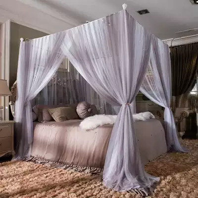 2019 new small and fresh men's mix and match stainless steel palace three-door mosquito net princess wind 1 5m1 8m m2