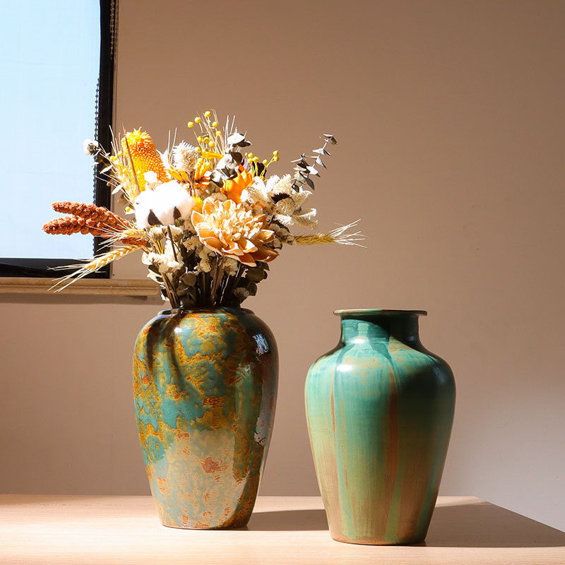Jingdezhen Fashionable Modern Minimalist Ceramic Flower Vessel, Oil Painting Style Ceramic Vase, Home Decoration Vase Ornament Jingdezhen Fashionable Modern Minimalist Ceramic Flower Vessel, Oil Painting Style Ceramic Vase, Home Decoration Vase Ornament