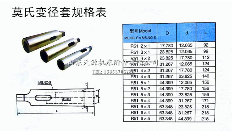 莫氏变径套锥度钻头套精磨钻床铣床车床锥度套mt1 6号