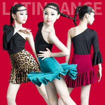 Latin dance practice Women children 2022 Summer new BAO WEN No fish bones performance clothes less children Latin dance dresses