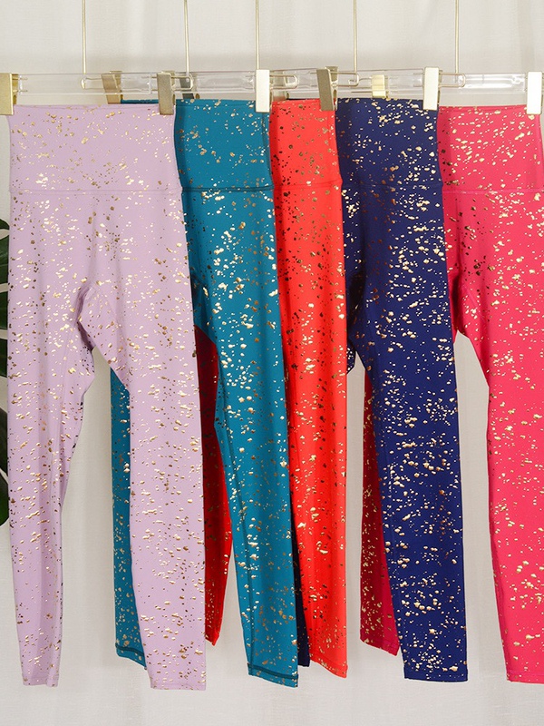 Motorcycle Series Gold Scale Print Starry Sky Yoga Pants with Gold Foil High Waist, Hip-Lifting, Slimming, Running, Sports, Fitness, Nine-Point Pants Motorcycle Series Gold Scale Print Starry Sky Yoga Pants with Gold Foil High Waist, Hip-Lifting, Slimming, Running, Sports, Fitness, Nine-Point Pants