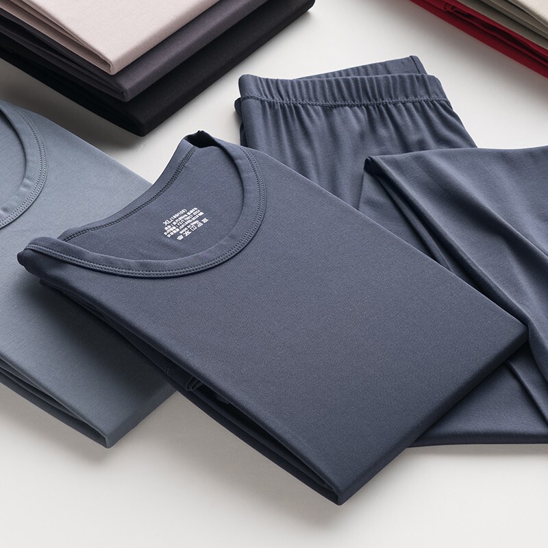 Modal Ultra-Thin Thermal Underwear Set for Men, Plus Size, Large Size, Base Layer, Warm Underwear for Big and Tall Men
