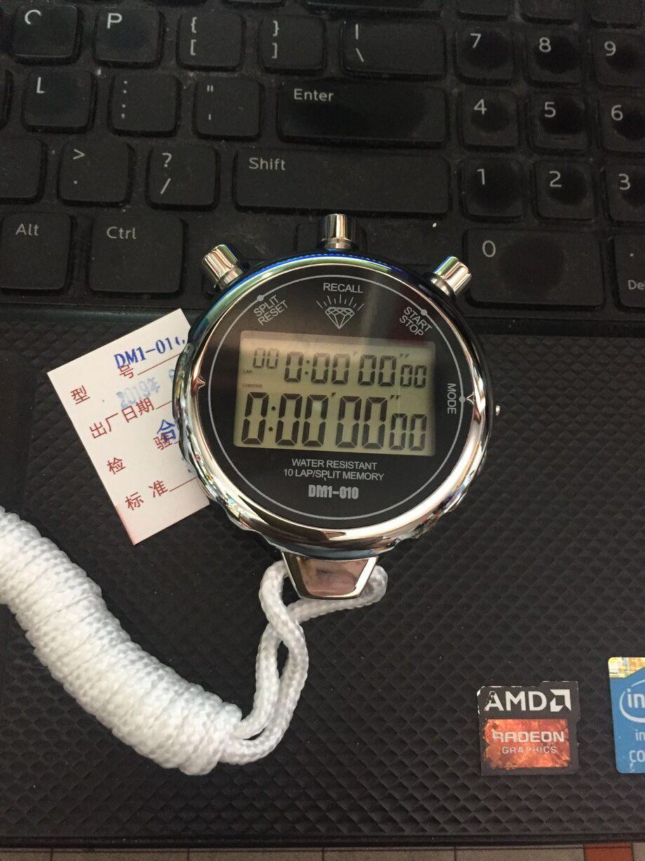 Shanghai Star Diamond Stopwatch Co., Ltd. Diamond Brand Digital Quartz Electronic Stopwatch DM1-010 Metal Case