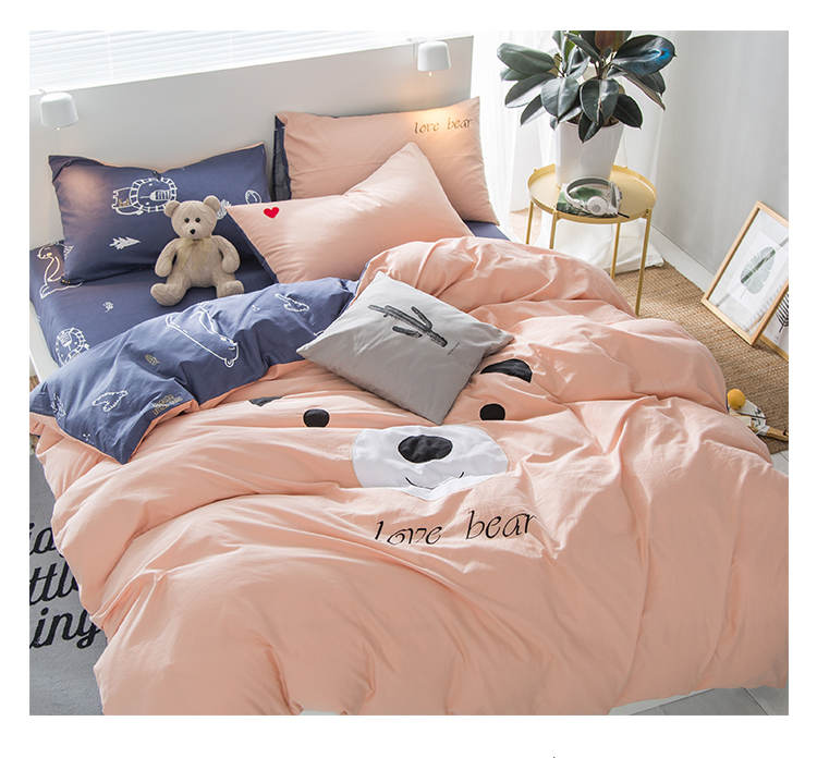 Chăn bông đơn giản giặt chăn bông đơn mảnh 100% cotton đơn chăn đôi 1,8m giường 200x230 - Quilt Covers chăn hè everon