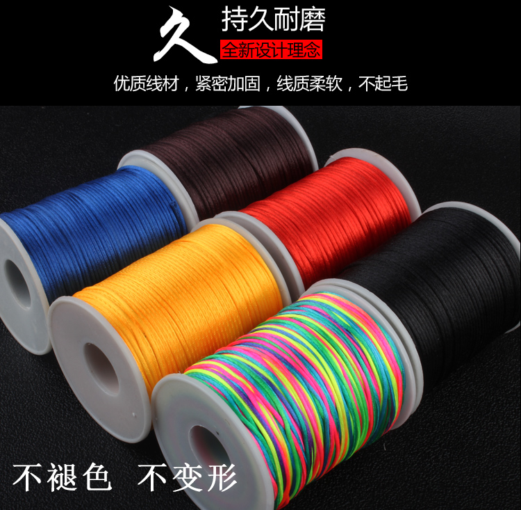 Tự tay dệt dây màu đỏ bện dây thừng DIY tự làm vòng tay tay dây thứ 5 ngày 7 Trung Quốc nút dây - Vòng đeo tay Clasp vòng cổ vàng tây nữ