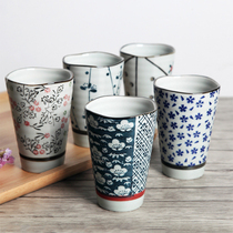 Sun-style ceramic water glass suit for home drinking water cups Creative Mark cup porcelain cups and wind retro-no-take ceramic cups