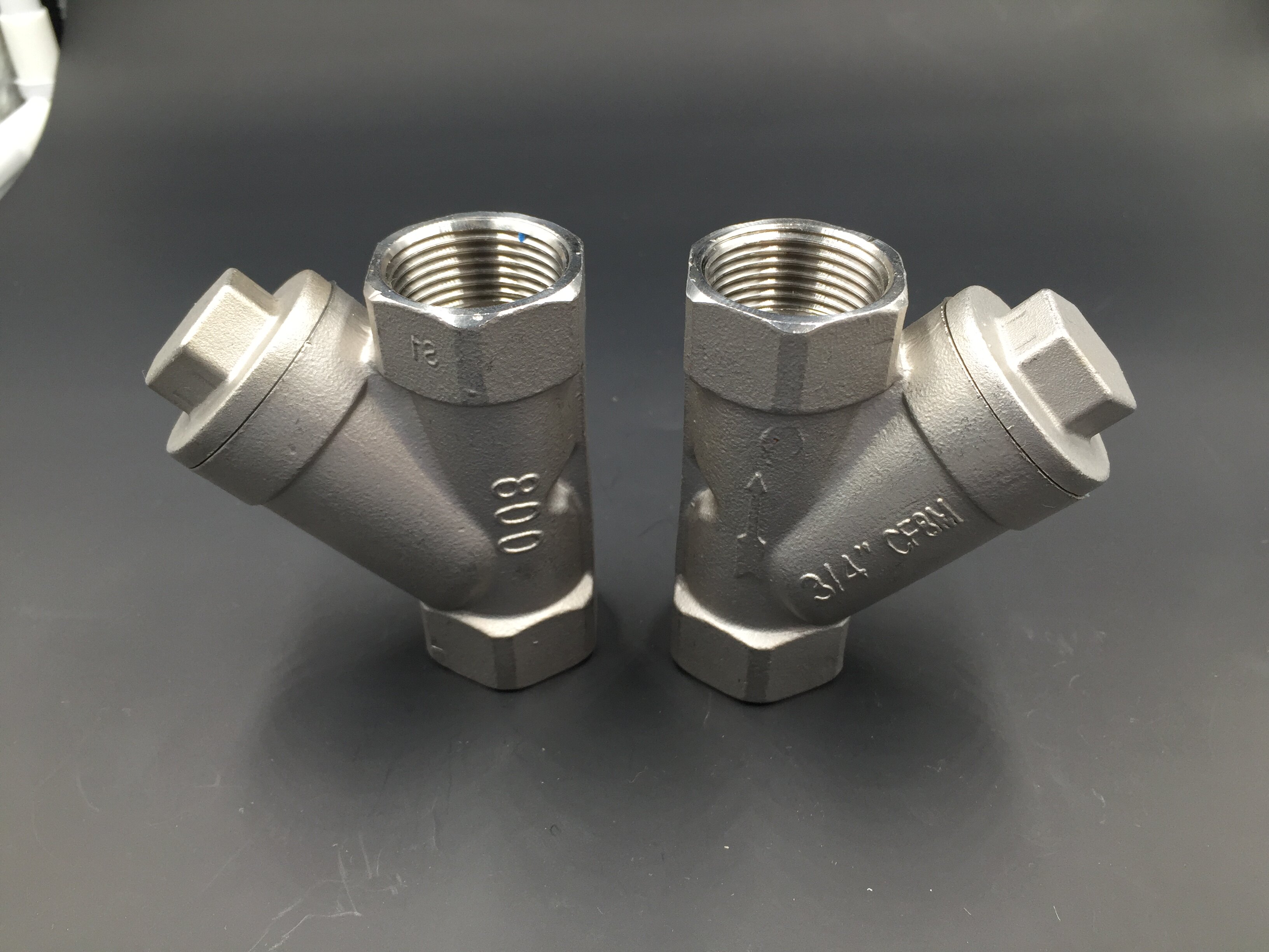 Authentic 304 stainless steel Y type filter internal thread filter valve CF8M DN20 3 4 6 points